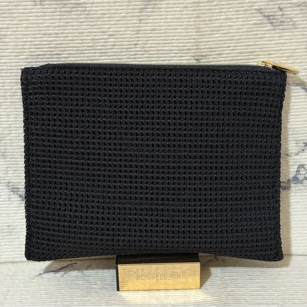 Yves Saint Laurent Black Woven Cosmetic Pouch